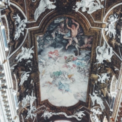 Santa Maria della Vittoria, Giuseppe e Andrea Orazi - Trionfo di Maria sulle eresie